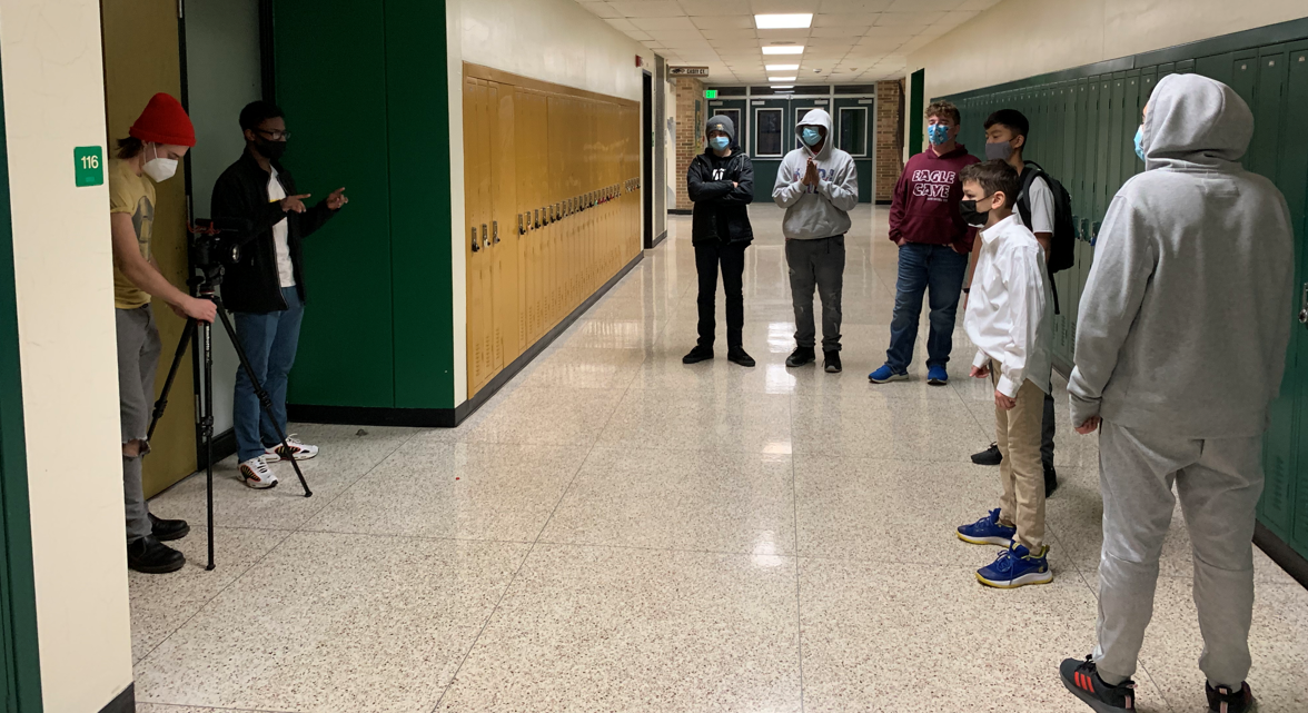 Behind the scenes of Racine Video Production Workshop's short film "Life: The Game"